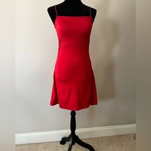 H&M Red Mini Slip Dress